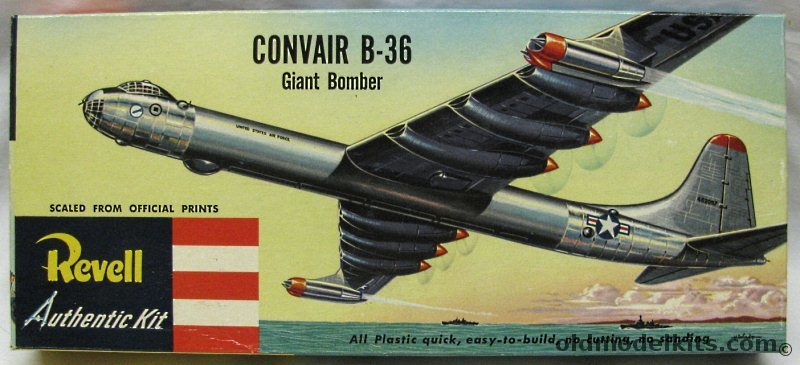 Revell 1/184 Convair B-36 Giant Bomber - Pre-'S' Issue, H205-98 plastic model kit